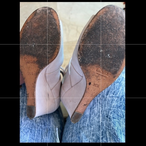 Chloe Suede Multi Straps Open Toe Wedge Sandal - Picture 14 of 16